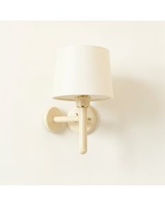 Ash Dale Wall Sconce Mounted On A Plain Wall - Cream (synthetic illustration; no displayed measurements)