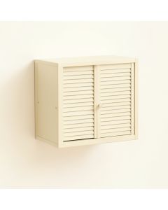 Juniper Branch Wall-Mounted Entry Cabinet - Ivory (synthetic illustration; no displayed measurements)