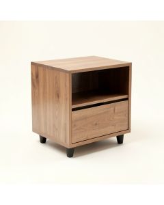 Tolleson Solid Wood End Table With Storage (synthetic illustration; no displayed measurements)