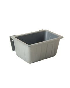 Birch Brook Empty Railing Planter With Integral Brackets - Gray (synthetic illustration; no displayed measurements)