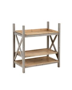 Birch Branch Empty Seed-Starting Shelving Unit Without Lights - Gray