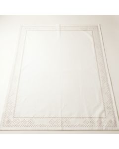 Birch Branch Rectangular Area Rug - White (synthetic illustration; no displayed measurements)