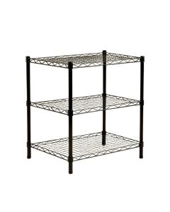 Donan 31.89 '' H X 29.13 '' W X 13.78 '' D Multi-Purpose 3-Shelf Wire Shelving Unit