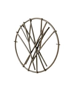 Abstract Iron Sticks Round Wall Décor