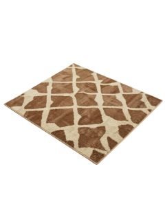 Geometric Tufted Wool Brown/Beige Area Rug