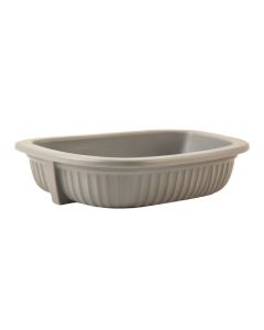 Rowan Crossing Empty Railing Planter With Integral Brackets - Gray (synthetic illustration; no displayed measurements)