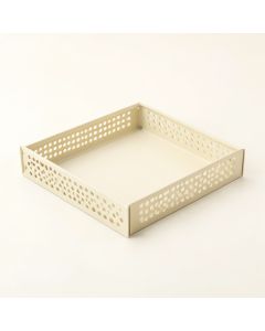 Fern Canyon Empty Under-Desk Cable Tray - Ivory (synthetic illustration; no displayed measurements)