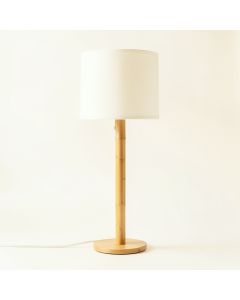 Briar Branch Floor Lamp With A Plain Fabric Shade - Ivory (synthetic illustration; no displayed measurements)