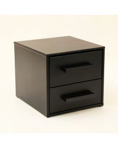 Olive Edge Small-Parts Storage Drawer Cabinet - Black (synthetic illustration; no displayed measurements)