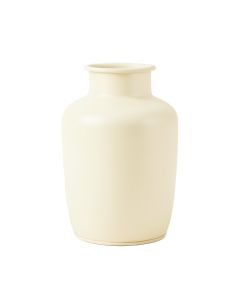 Sage Crest Empty Decorative Vase - Cream