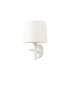 River Bluff Wall Sconce Mounted On A Plain Wall - White (synthetic illustration; no displayed measurements)
