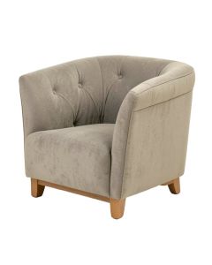 Jenkinsburg 28.75 '' Wide Tufted Polyester Barrel Chair (synthetic illustration; no displayed measurements)