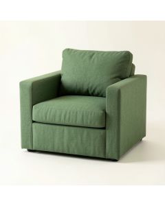 Maple Arc Upholstered Armchair (synthetic illustration; no displayed measurements)