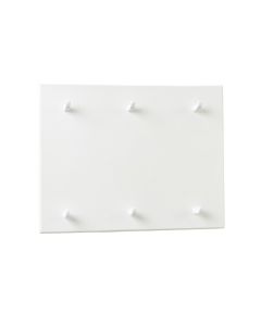 Brook Crossing Empty Wall-Mounted Tool Organizer Panel - White (synthetic illustration; no displayed measurements)