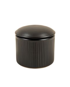 Laurel Brook Storage Canister With Lid - Black