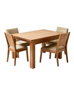 Artin 2 - Piece Rubberwood Solid Wood Dining Set