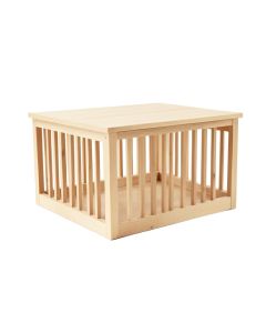 Field Bend Empty Furniture-Style Pet Crate - Beige