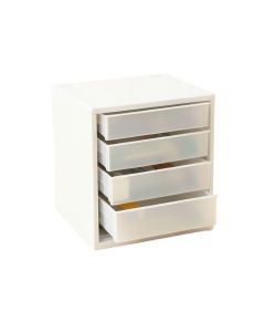 Pine Bluff Small-Parts Storage Drawer Cabinet - White