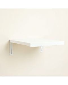 Linden Branch Wall-Mounted Shelf - White (synthetic illustration; no displayed measurements)