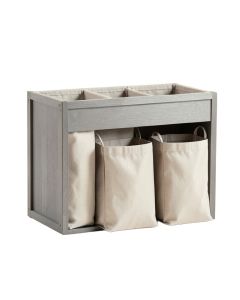 Hill Bluff Laundry Sorting Station With Plain Removable Bags - Gray (synthetic illustration; no displayed measurements)