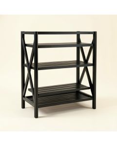 Ridge Arc Empty Seed-Starting Shelving Unit Without Lights - Black (synthetic illustration; no displayed measurements)