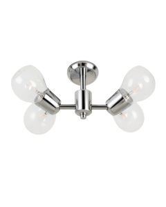 Rheaume 4-Light Dimmable Polished Chrome Vanity Light