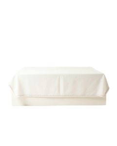 Dune Bend Flat Bed Sheet - White