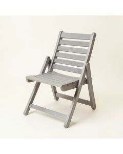Vale Branch Folding Outdoor Chair - Gray (synthetic illustration; no displayed measurements)