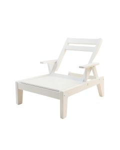 Harbor Bridge Outdoor Lounge Chair - White
