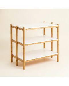 Clay Bluff Empty Countertop Canister Rack - White (synthetic illustration; no displayed measurements)