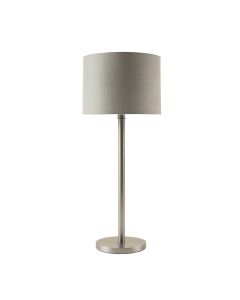 Field Branch Floor Lamp With A Plain Fabric Shade - Gray (synthetic illustration; no displayed measurements)
