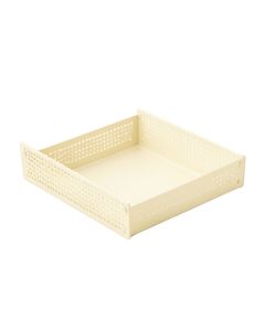 Cove Falls Empty Under-Desk Cable Tray - Ivory
