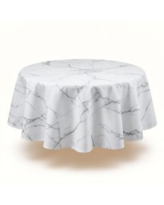 Ivy Bronx Indoor Outdoor Patio Round Fitted Vinyl Tablecloth (synthetic illustration; no displayed measurements)
