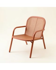 Dawn Dell Outdoor Lounge Chair - Terracotta (synthetic illustration; no displayed measurements)