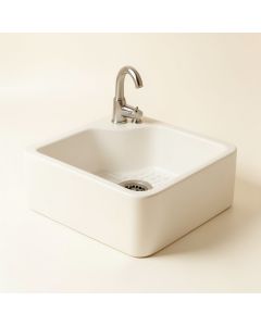 Brescia Reversible Fireclay 33 '' L X 18 '' W Farmhouse/Apron Kitchen Sink With Sink Grid (synthetic illustration; no displayed measurements)