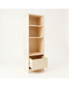 Olive Canyon Narrow Cubby Tower - Ivory (synthetic illustration; no displayed measurements)