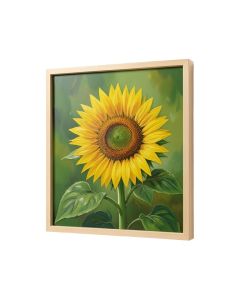 Sunflower House Painting Print