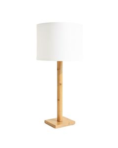 Reed Brook Floor Lamp With A Plain Fabric Shade - White (synthetic illustration; no displayed measurements)