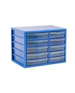 Slate Crest Small-Parts Storage Drawer Cabinet - Blue (synthetic illustration; no displayed measurements)