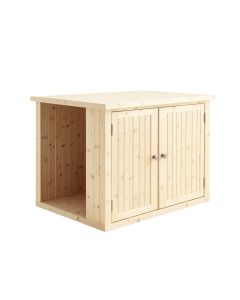 Shore Canyon Empty Furniture-Style Litter Enclosure - Ivory