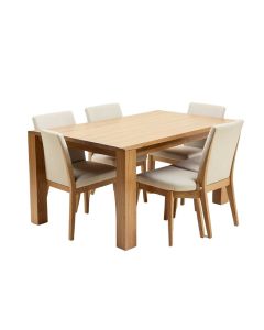 Valkyries Butterfly Leaf Rubberwood Solid Wood Dining Set
