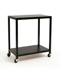 Summit Dale Empty Rolling Workshop Cart - Black (synthetic illustration; no displayed measurements)