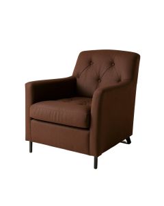 Tuule 19.7 '' Wide Tufted Linen Swivel Armchair
