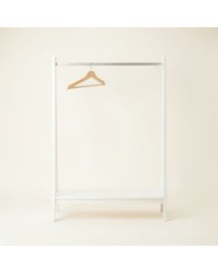 Clay Branch Empty Garment Rack - White (synthetic illustration; no displayed measurements)