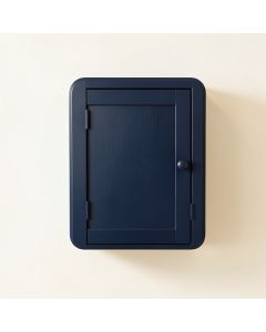 Hill Brook Wall-Mounted Laundry Cabinet - Navy (synthetic illustration; no displayed measurements)