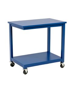 Maple Crest Empty Rolling Workshop Cart - Blue (synthetic illustration; no displayed measurements)
