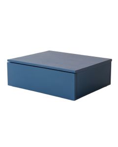 Dawn Bridge Desktop Monitor Riser - Blue (synthetic illustration; no displayed measurements)