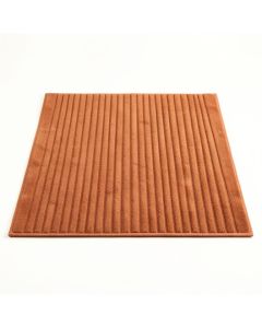 Laurel Edge Bath Mat - Terracotta (synthetic illustration; no displayed measurements)