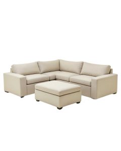 Mequon 124 '' Wide Right Hand Facing Modular Sectional With Ottoman