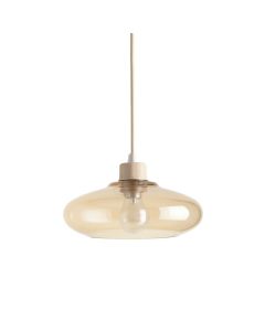 Dune Crest Pendant Light Suspended From One Plain Cable - Beige (synthetic illustration; no displayed measurements)